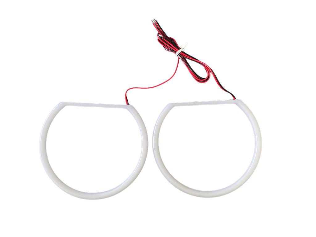 BMW E60/E61 LCI Cotton Angel Eyes Komplektas Halogeniniams žibintams