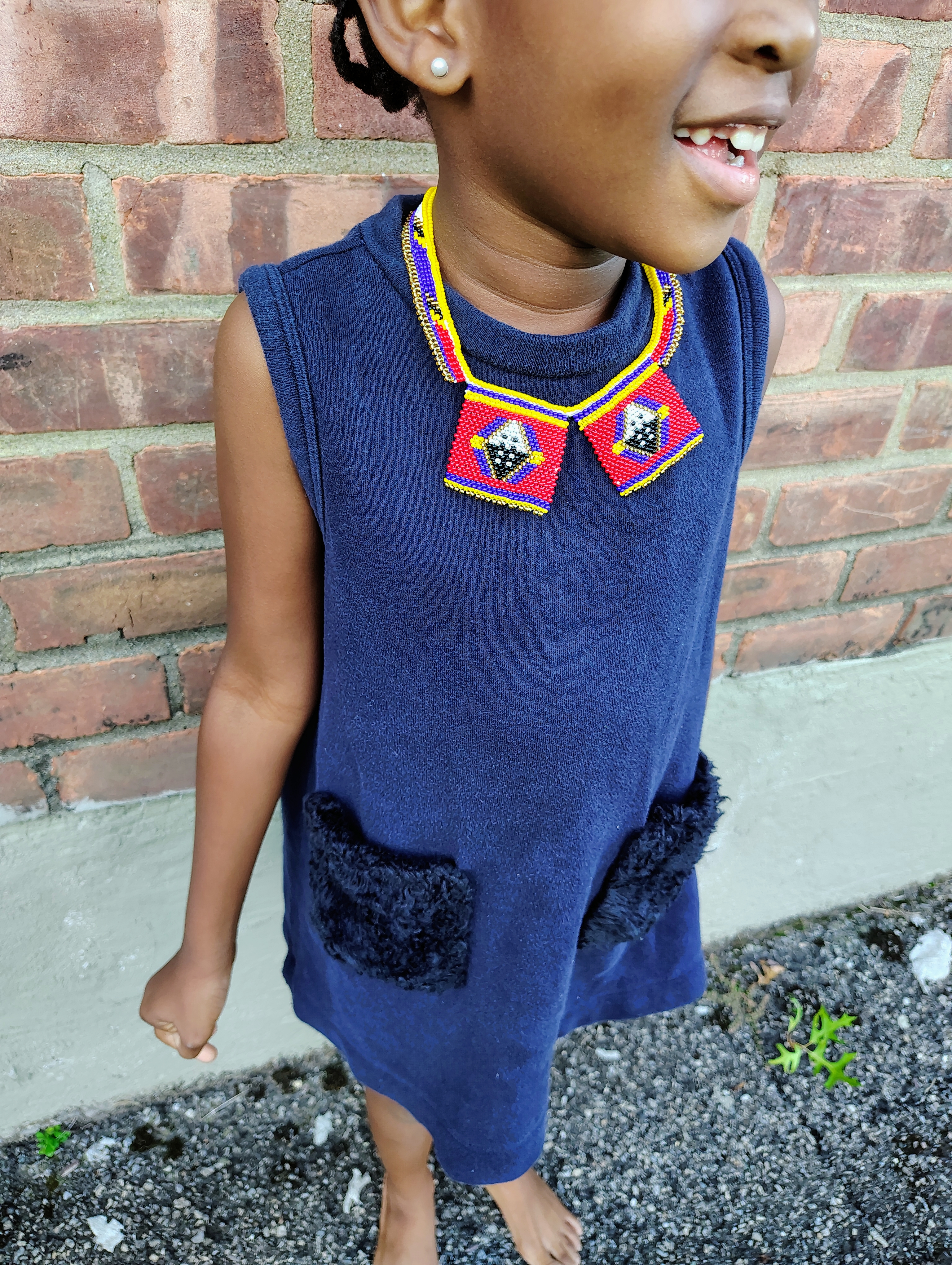 Handmade Swazi Beaded Necklace - Ligcebesha