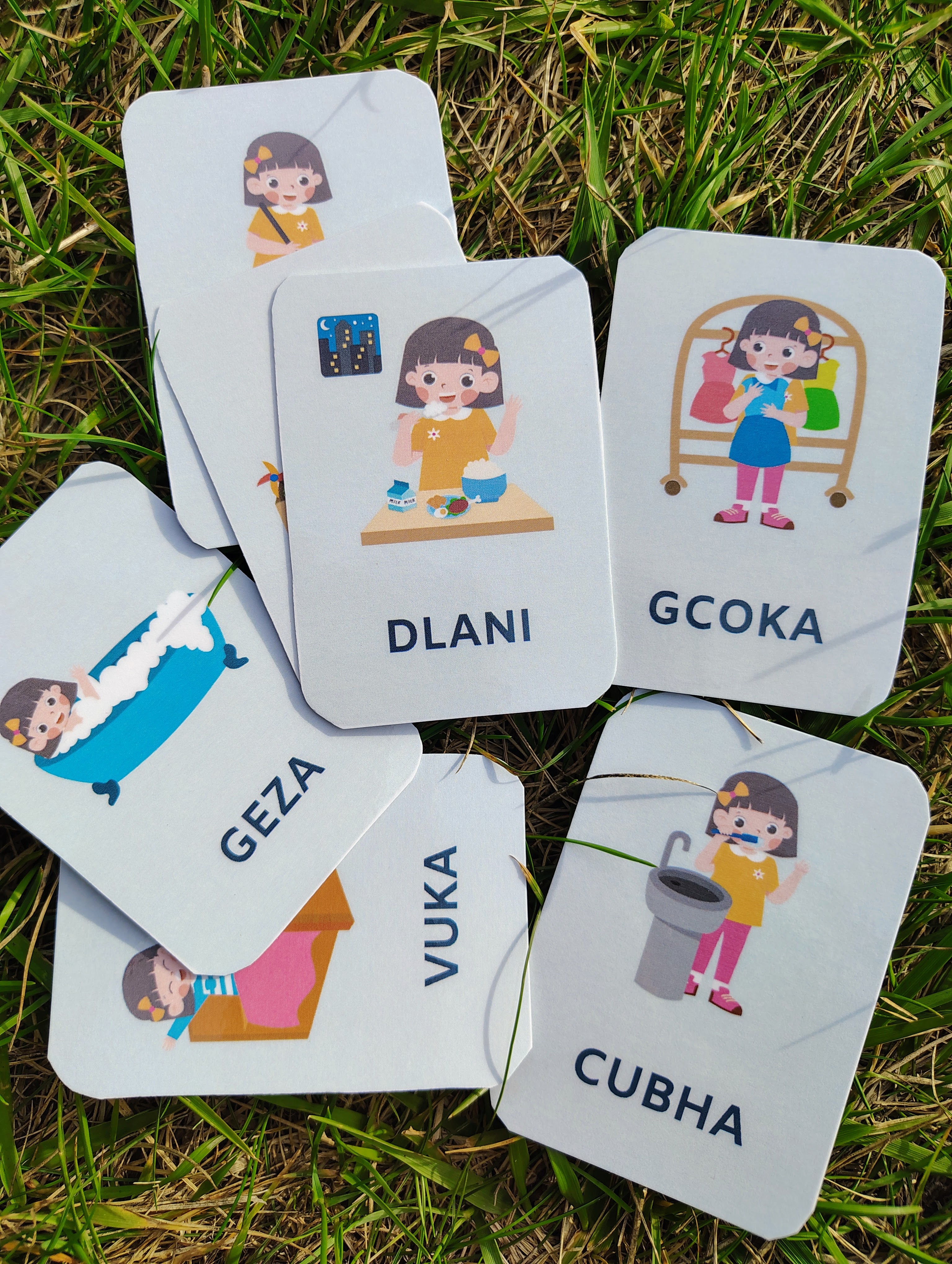 Children's Swazi Language Flashcards - PDF