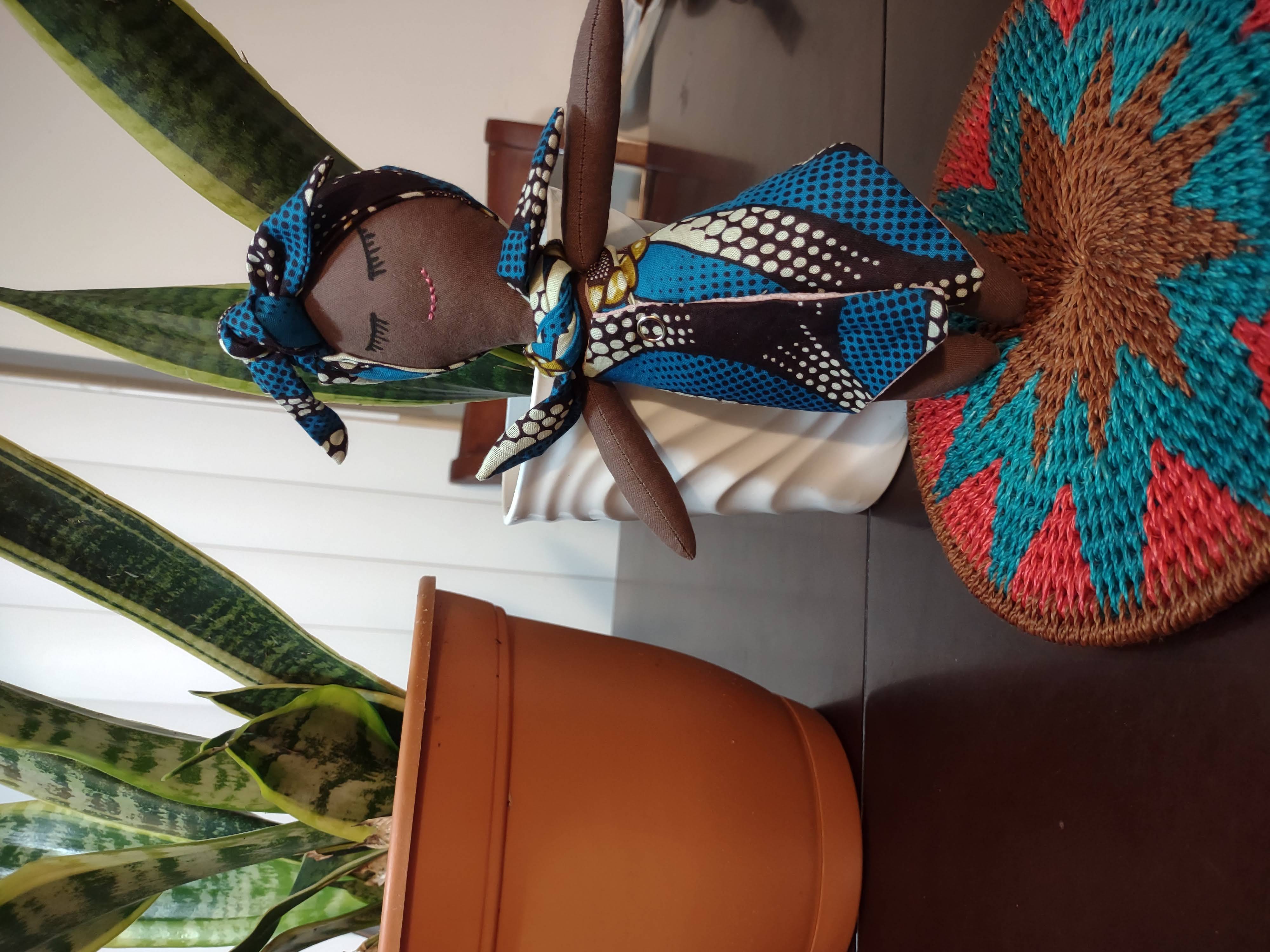 Handmade African Fabric Doll - Dudu