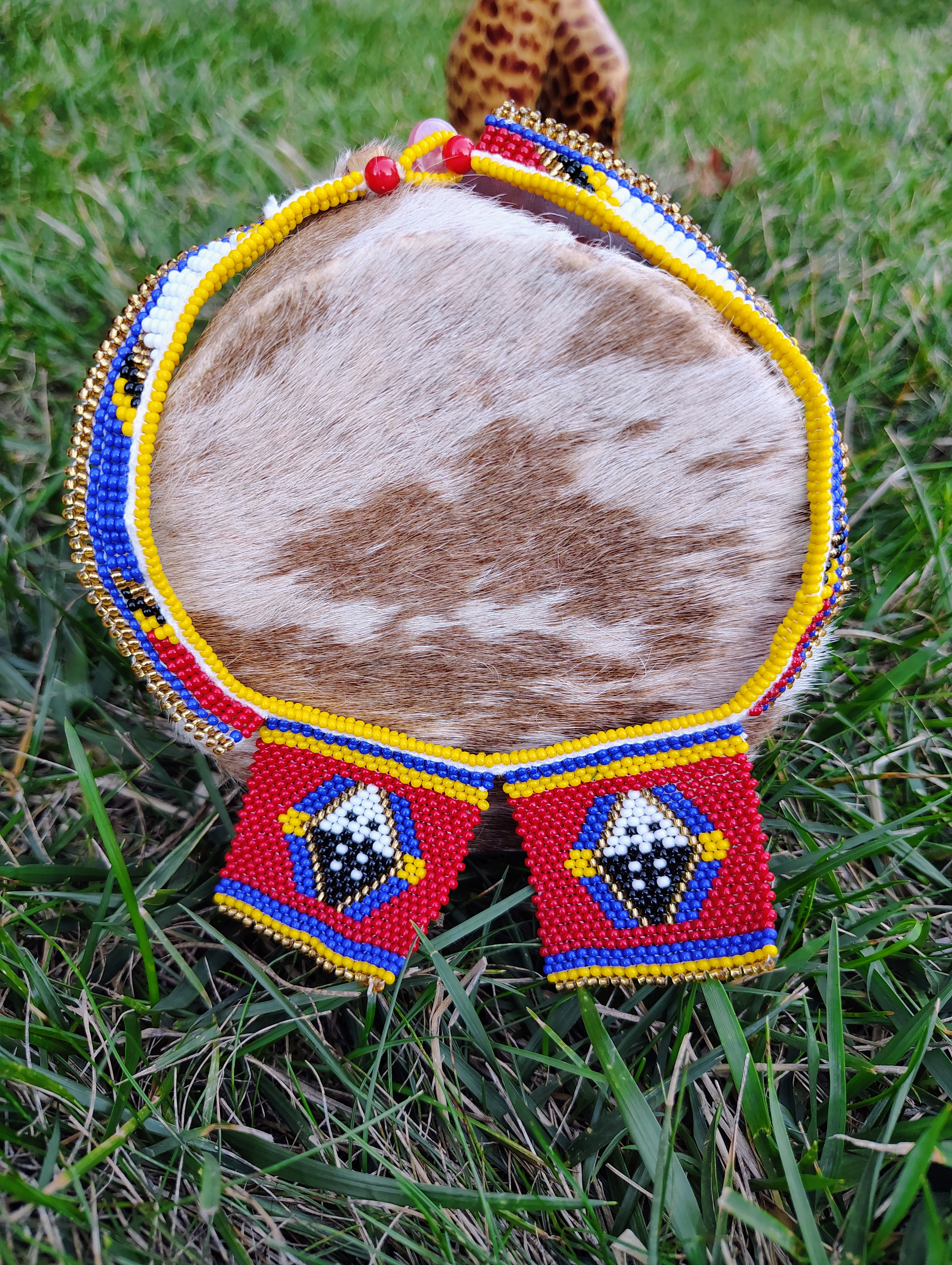 Handmade Swazi Beaded Necklace - Ligcebesha