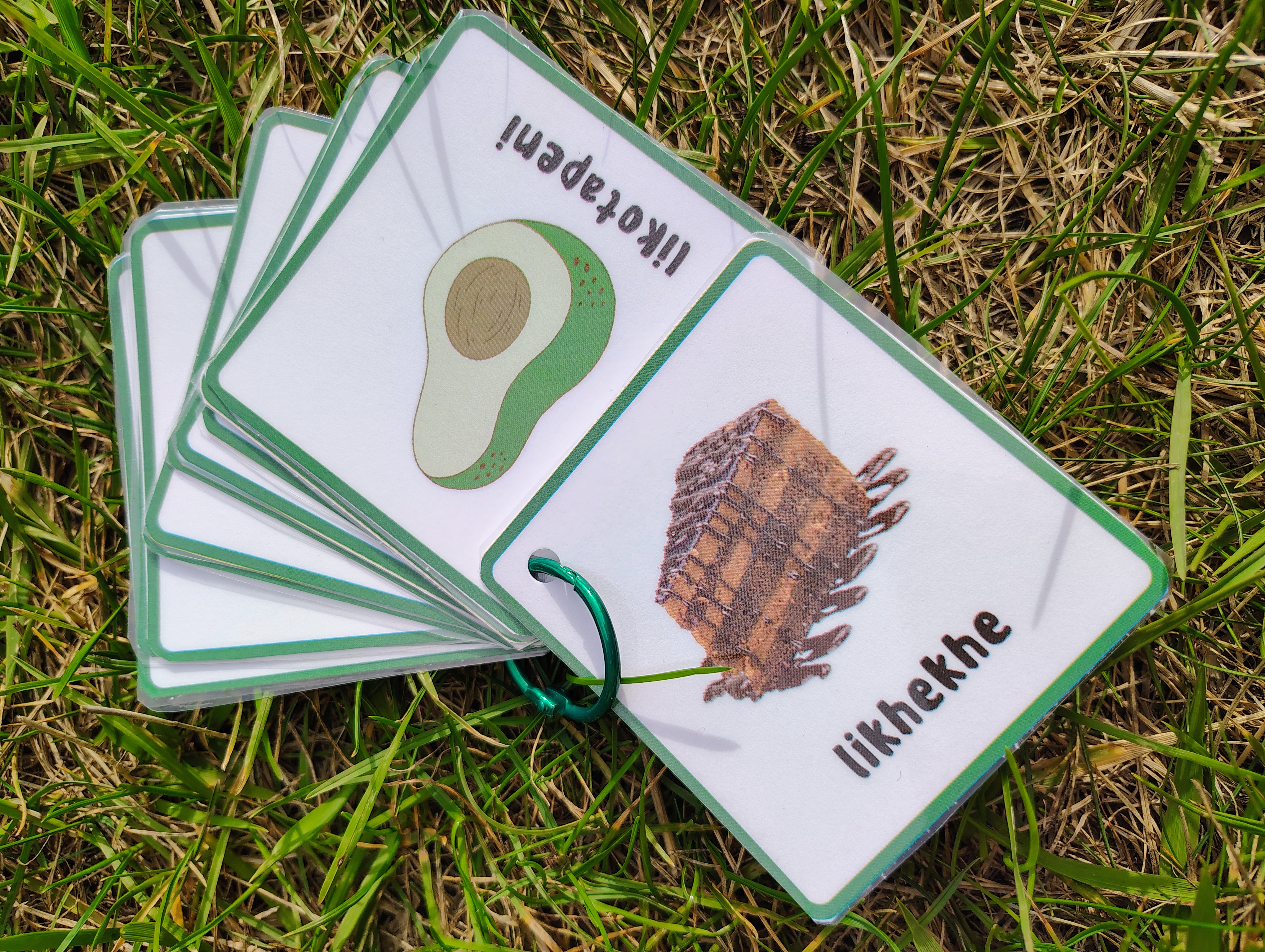 Educational Food Flashcards in Siswati