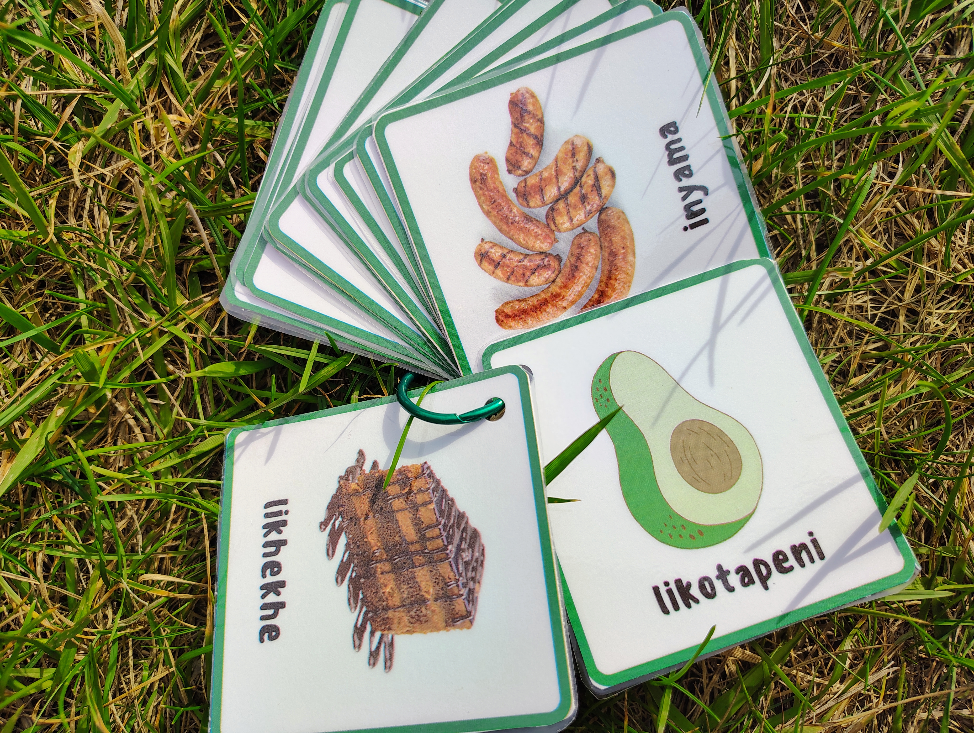 Educational Food Flashcards in Siswati