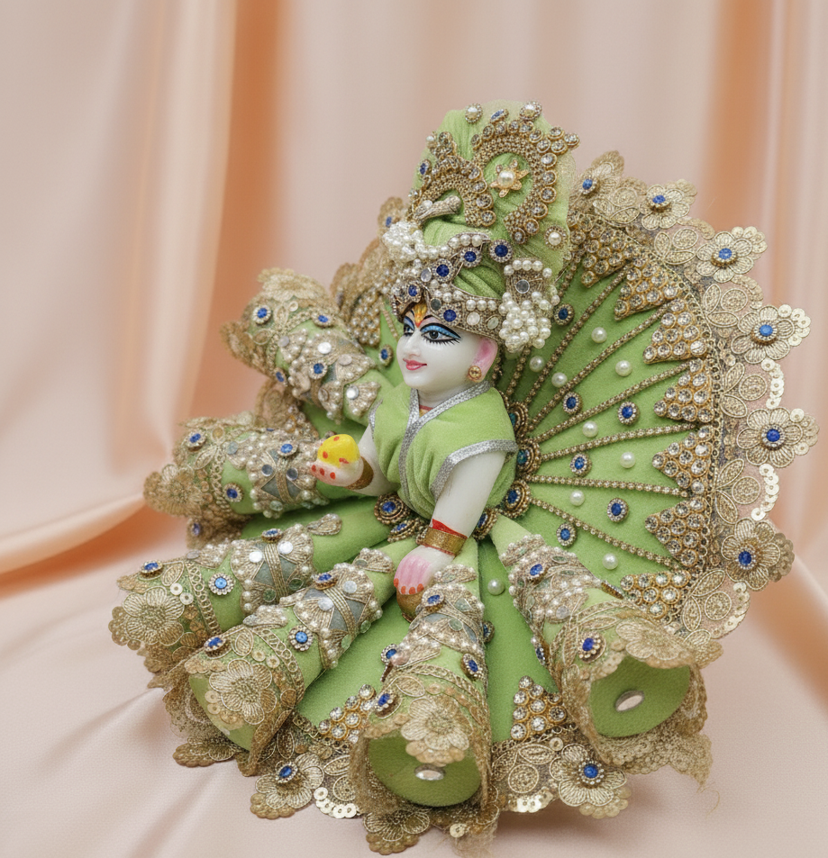 light Green Ice handcrafted  dress