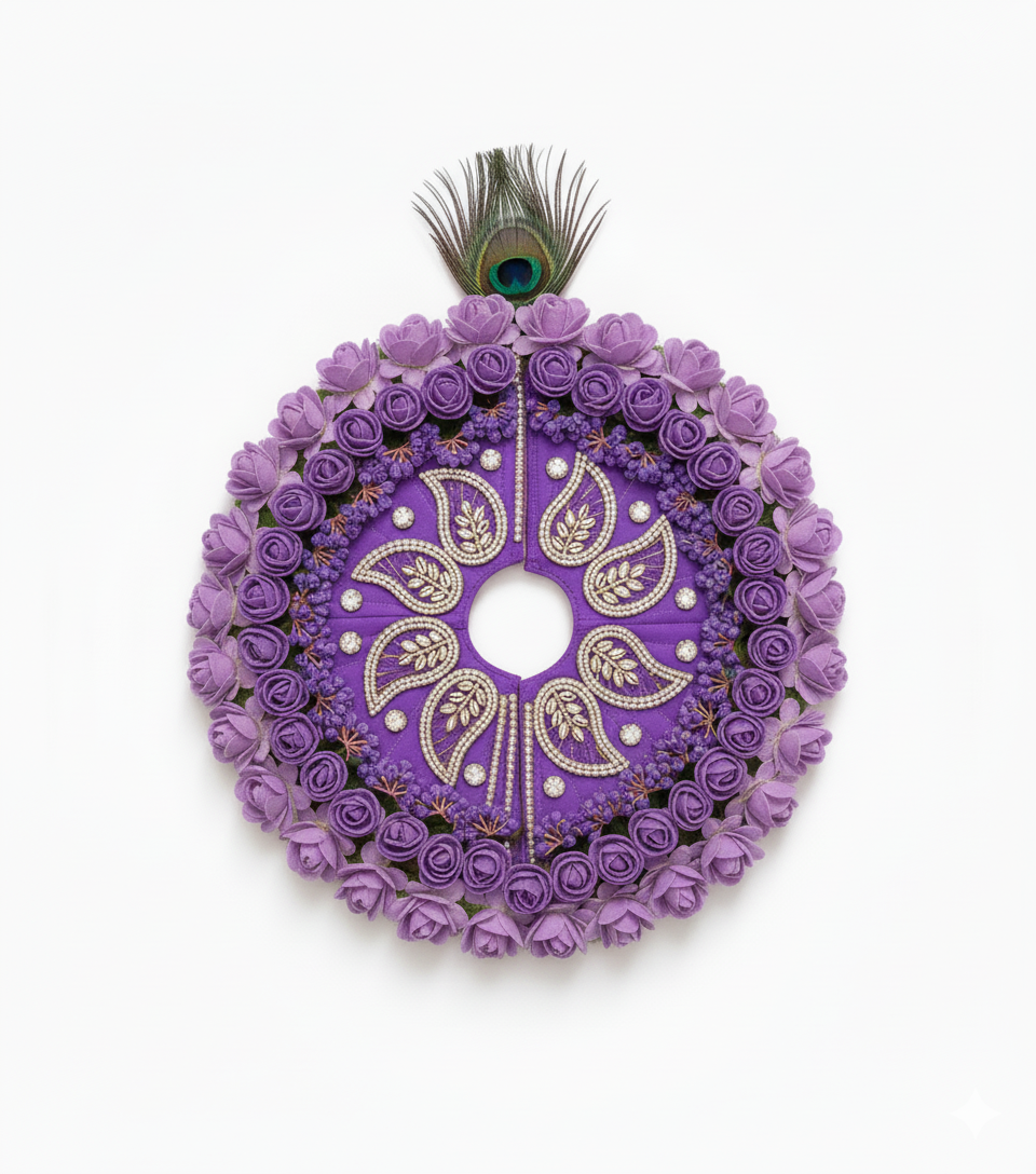 multicolour Handcrafted Dress for laddu gopal ji  