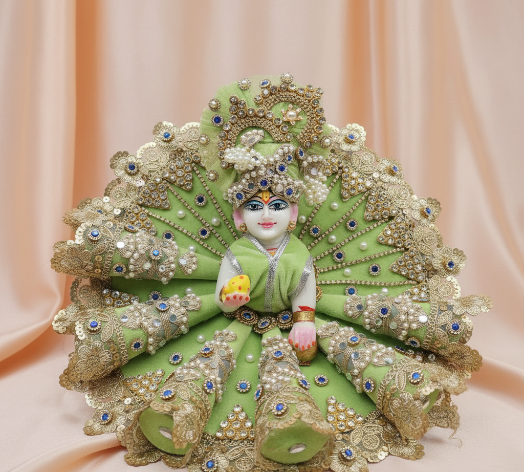 light Green Ice handcrafted dress