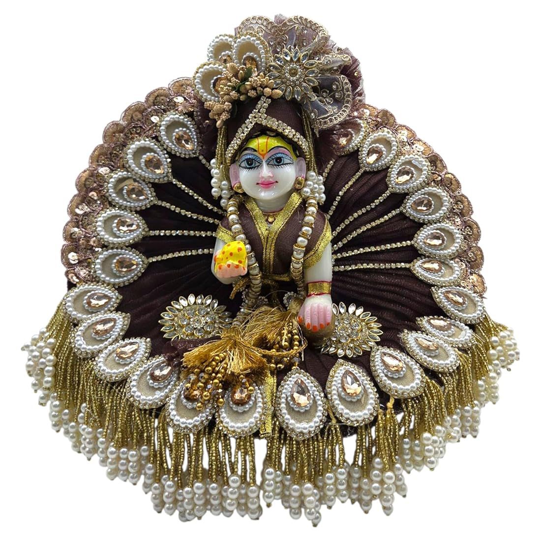 Bottle Green Handcrafted Dress for laddu gopal ji  