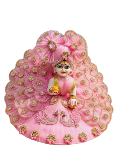Pink Vibes Handcrafted Dress for laddu gopal ji  
