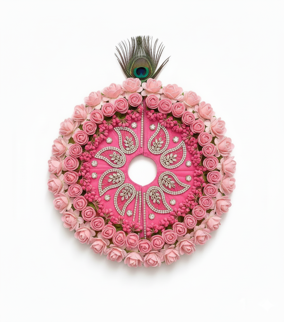 multicolour Handcrafted Dress for laddu gopal ji  