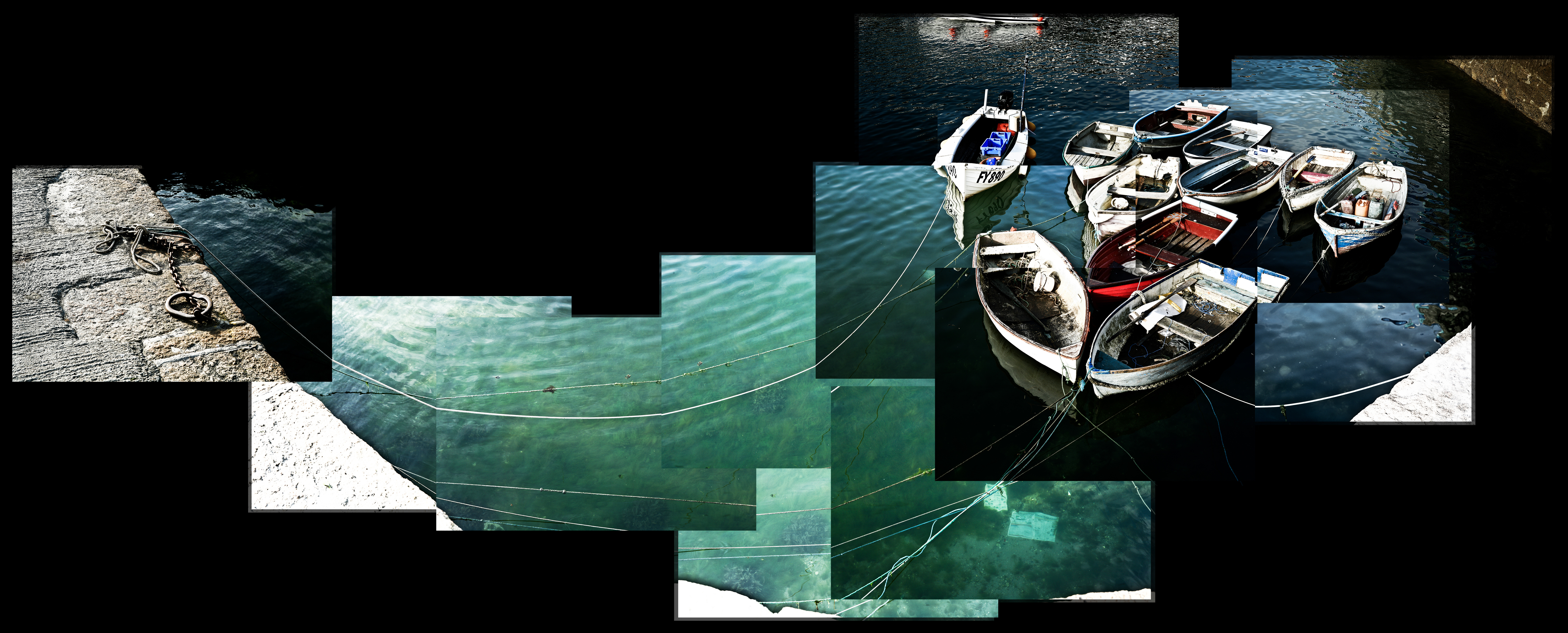 Tied boats