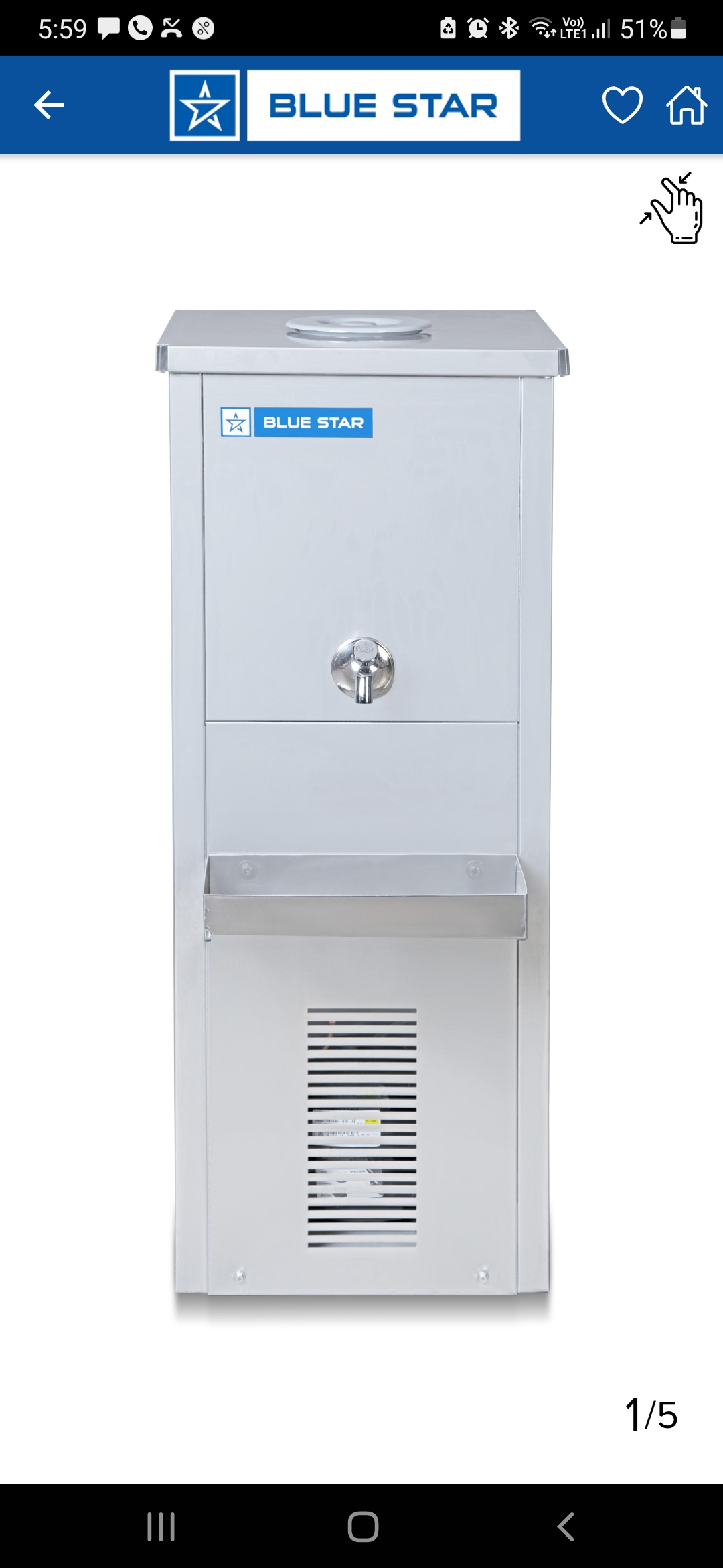 Blue Star Water Cooler SWC1515