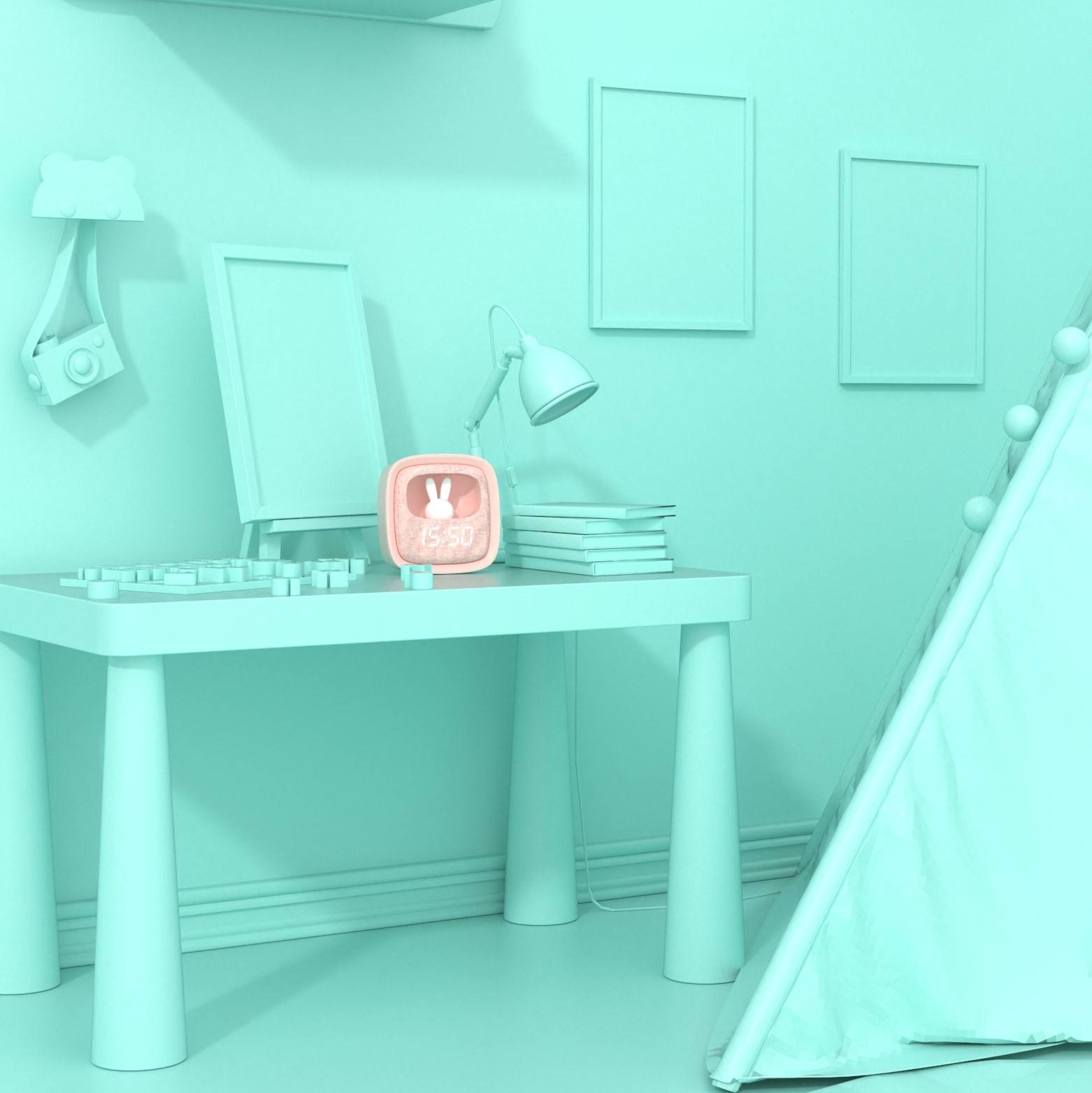 MOB Billy Clock Žadintuvas su švelnia naktine lempute