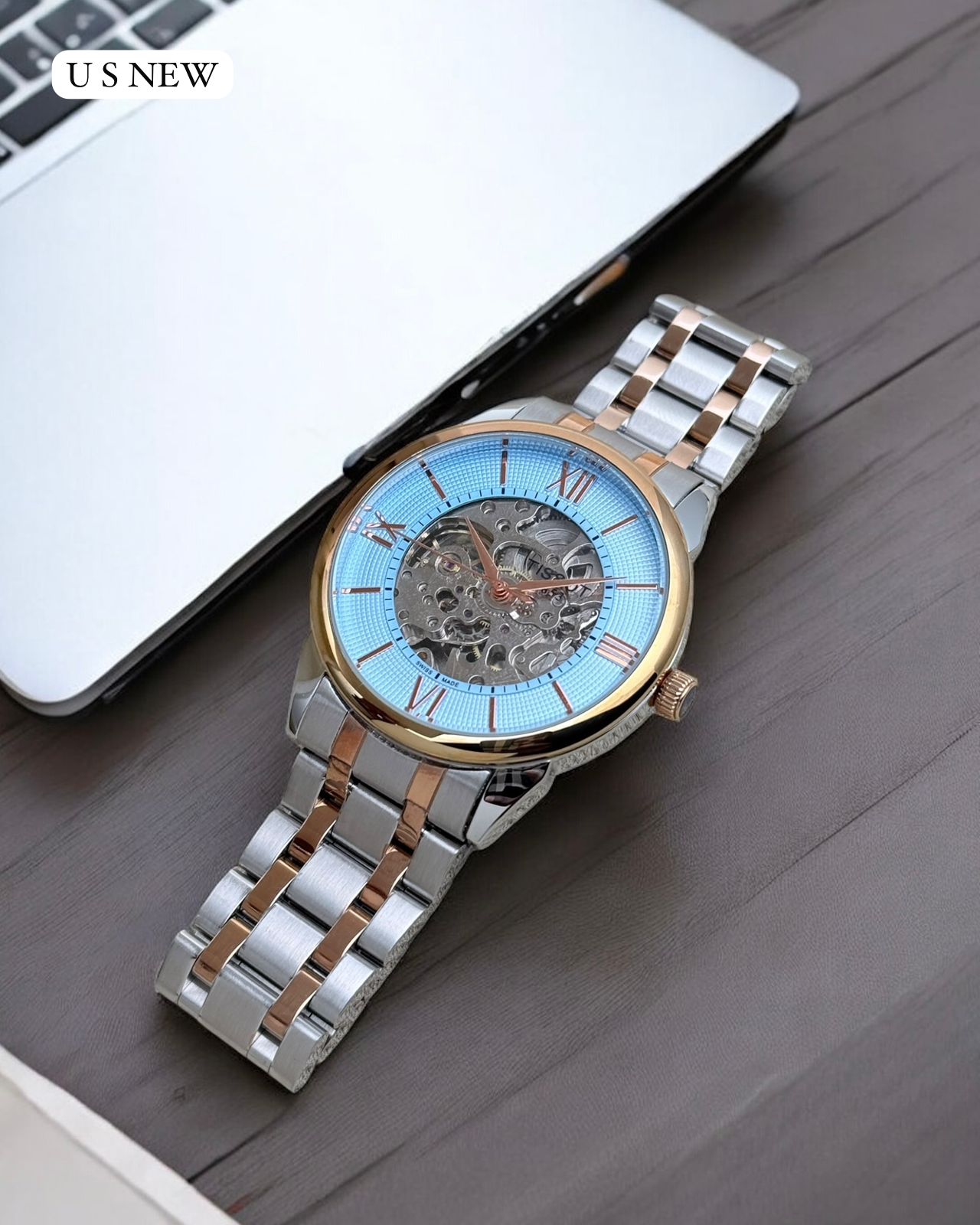 TISSOT Luxury Skeleton Mechanical Watch