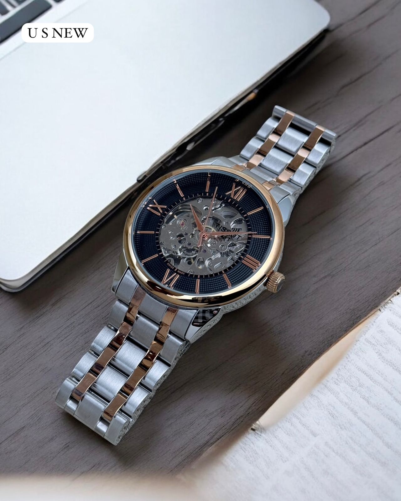 TISSOT Luxury Skeleton Mechanical Watch