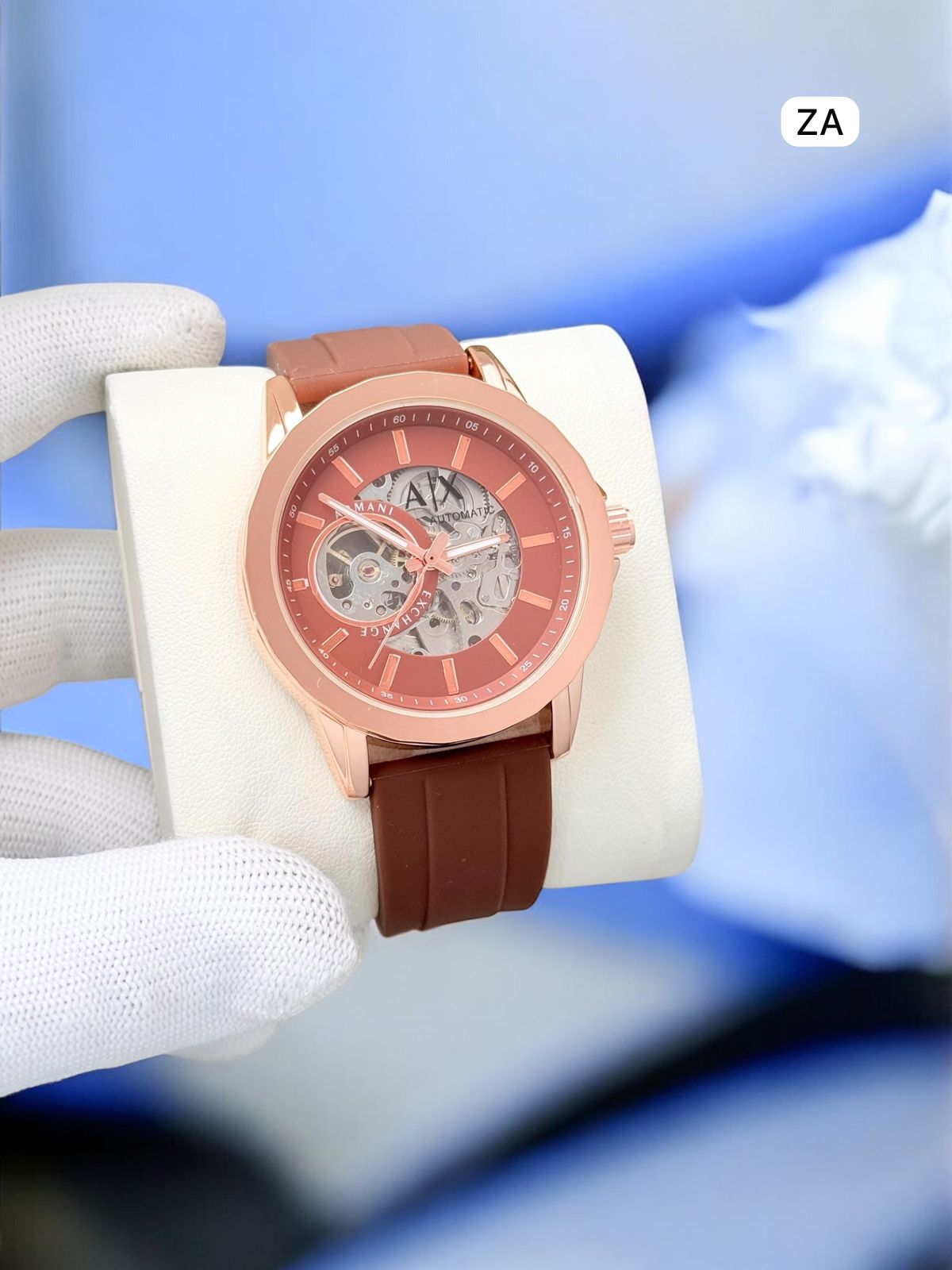 Armani Exchange Men's Skeleton Watch