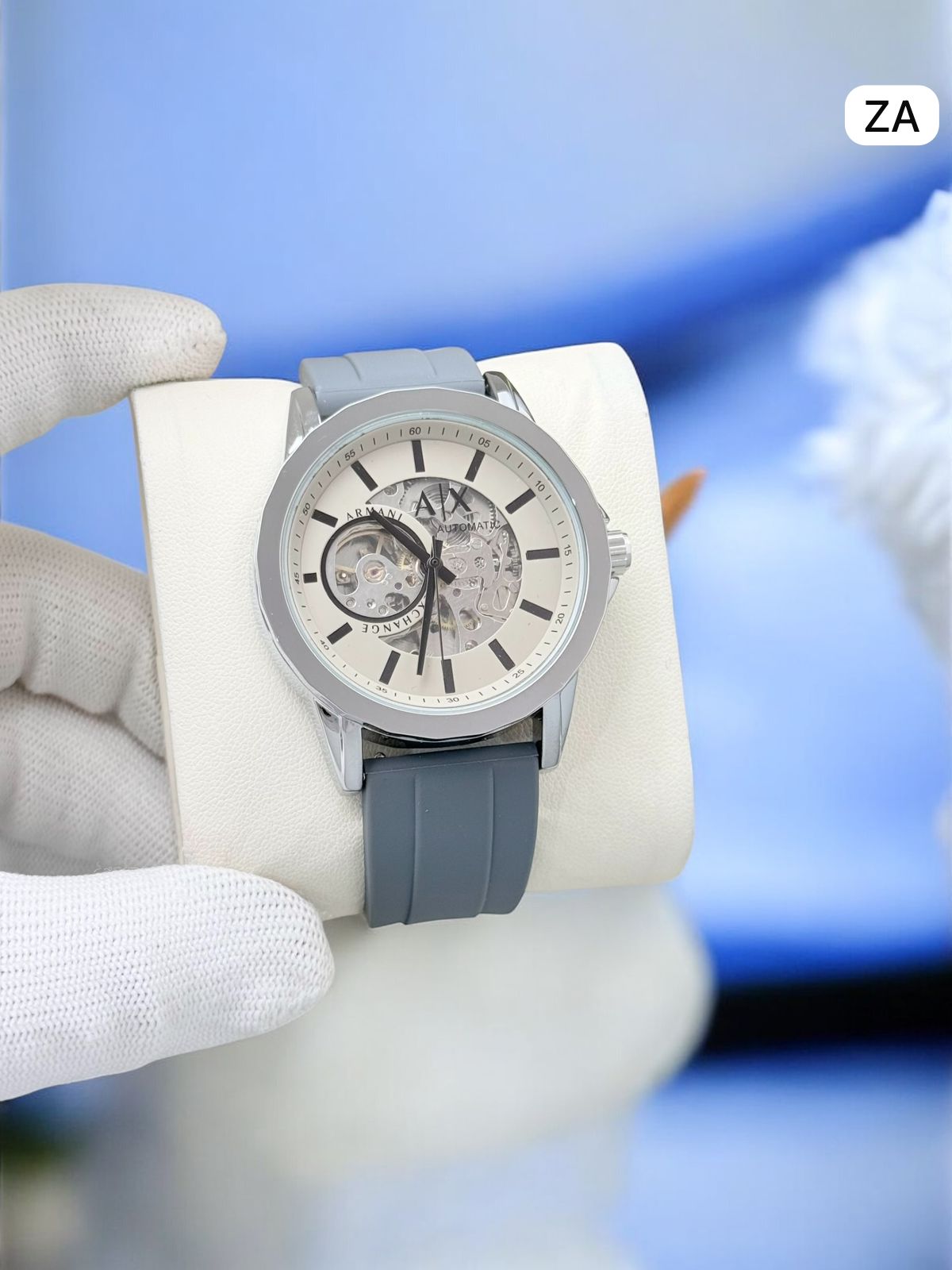 Armani Exchange Men's Skeleton Watch