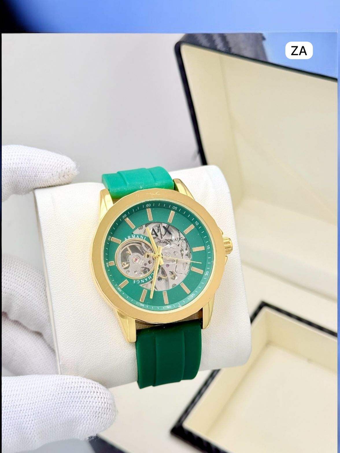 Armani Exchange Men's Skeleton Watch