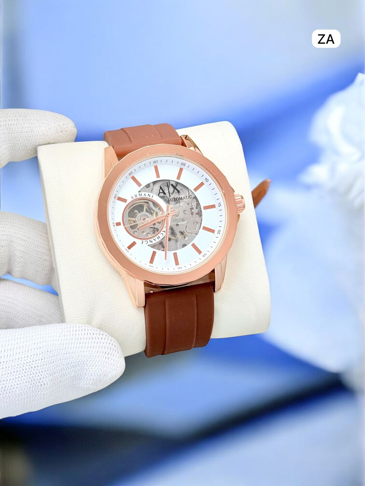 Armani Exchange Men's Skeleton Watch