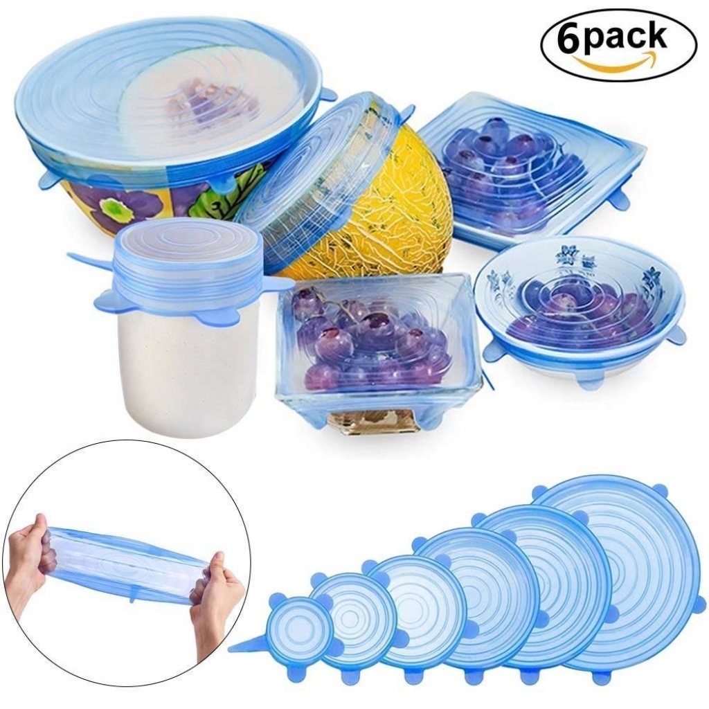 6 Pcs Silicone Lid Cover Silicon Lids Kitchenware