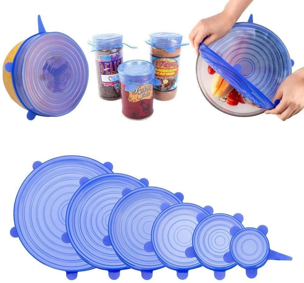 6 Pcs Silicone Lid Cover Silicon Lids Kitchenware