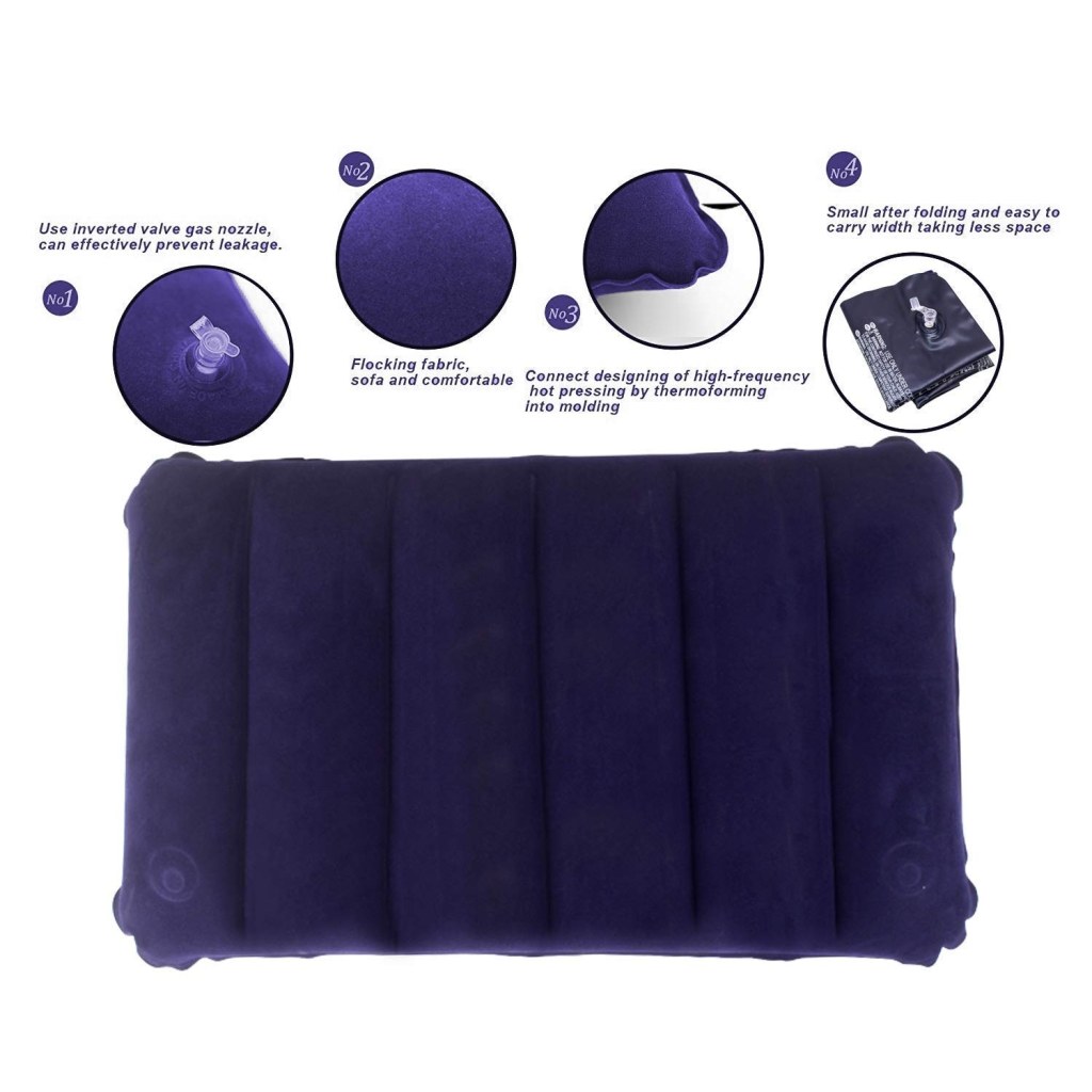 Air Inflammable Velvet Travel Pillow Neck Pillow Intex Pillow Personal Care