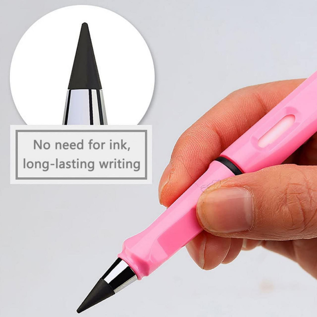 Inkless Pencil with Rubber Office & Stationery(PACK OF 04)