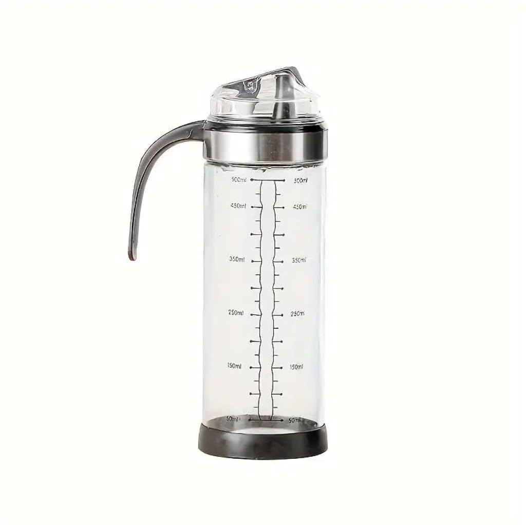 500ml Glass Oil Bottle With Ergonomic Non Slip Handle Kitchenware