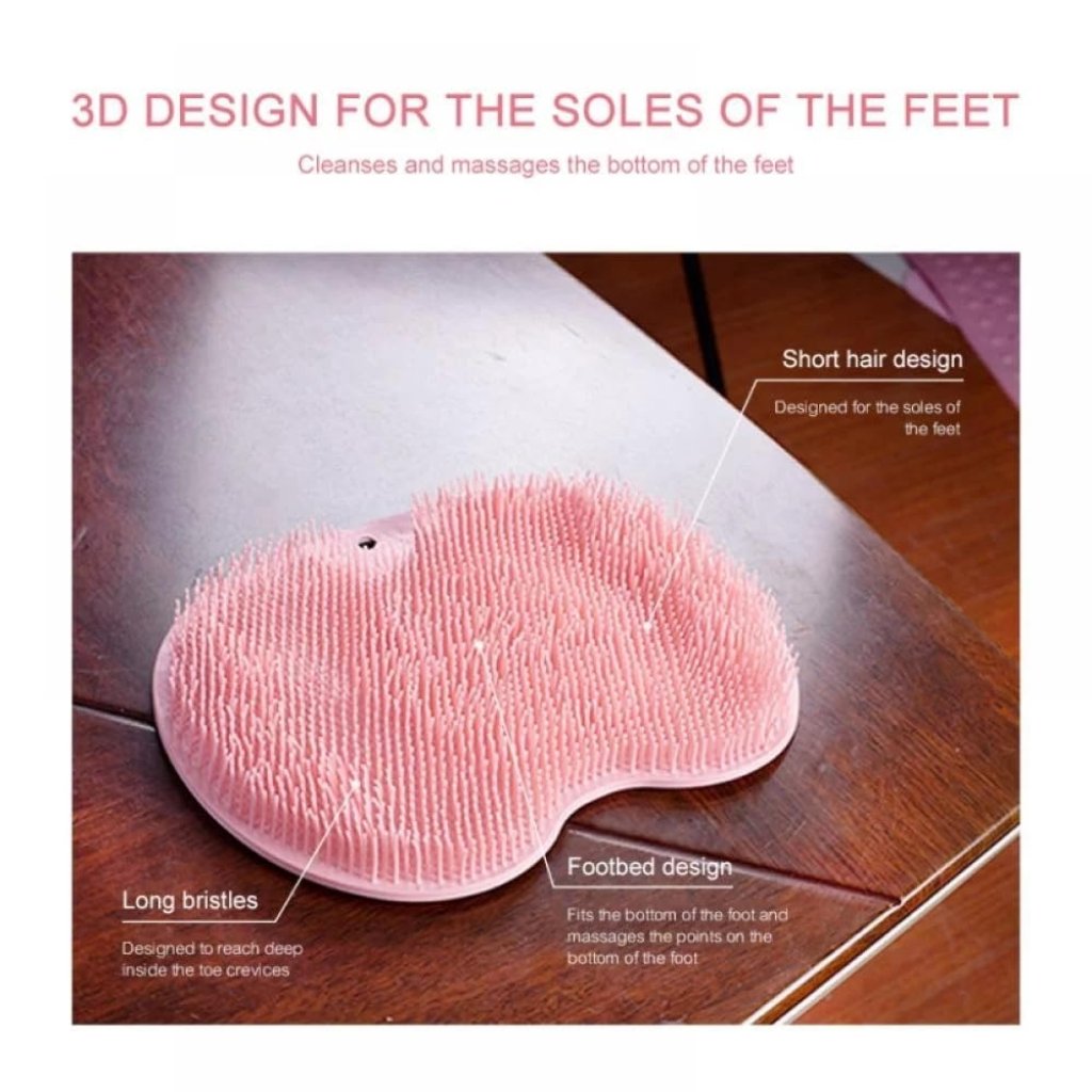Foot Shower Scrubber Massager Mat Bathroom Accessories