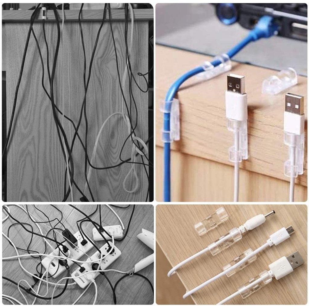 Transparent Cable Clips