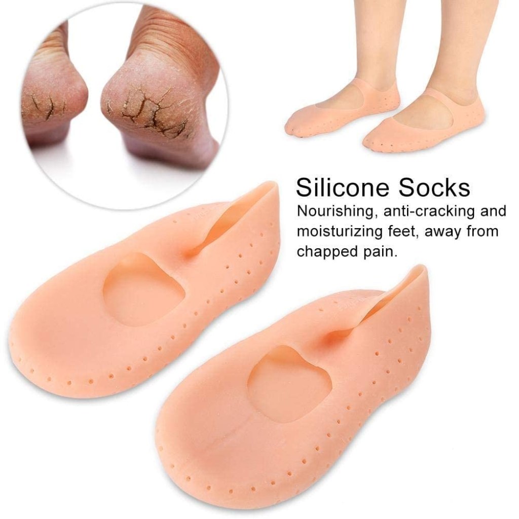 Silicon Socks Anti Crack Full Heel Personal Care
