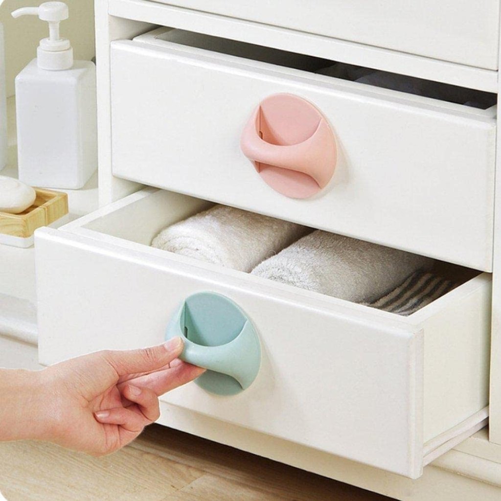 Self Adhesive Door Handles Sticker Hook Handle Home Improvement PACK OF 04
