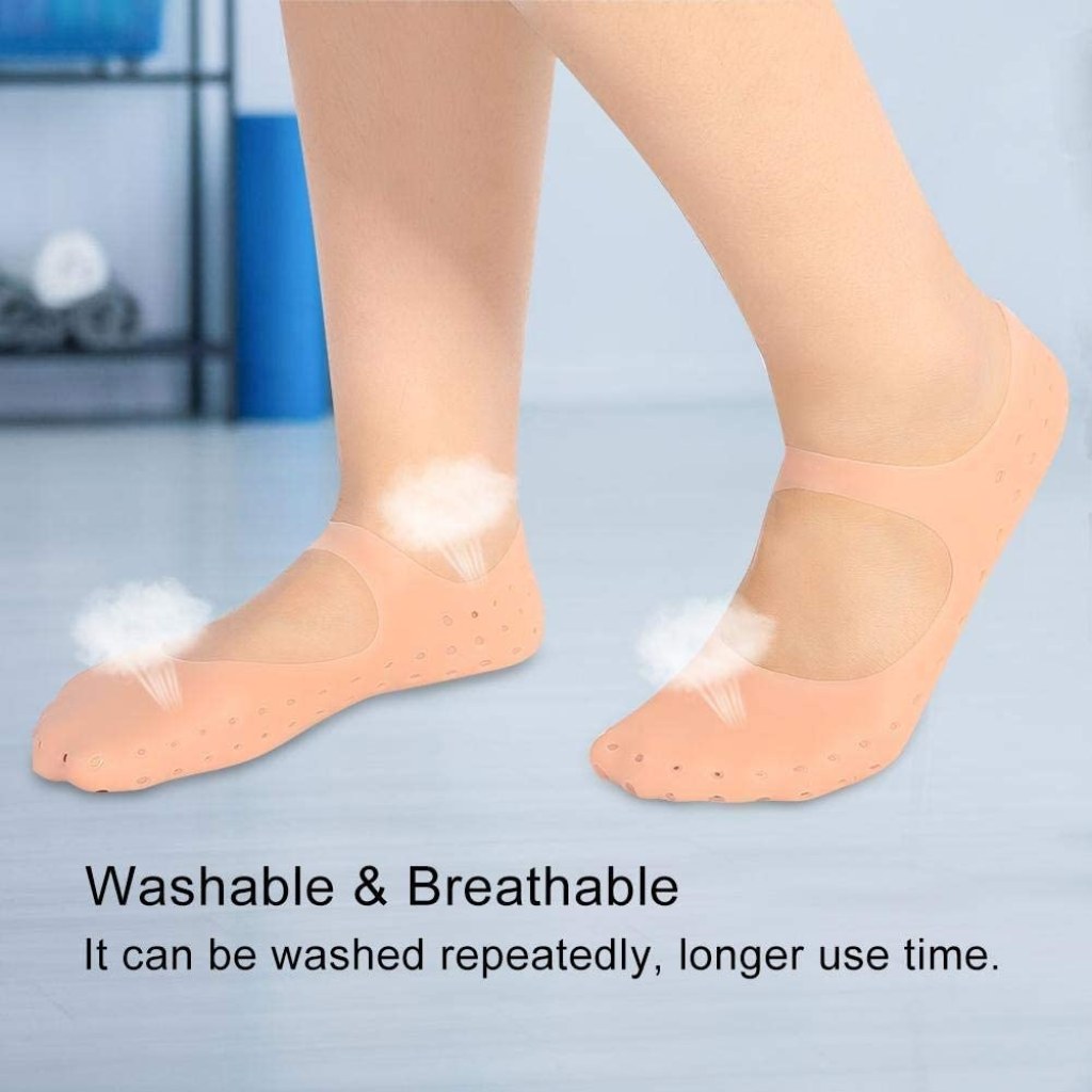 Silicon Socks Anti Crack Full Heel Personal Care