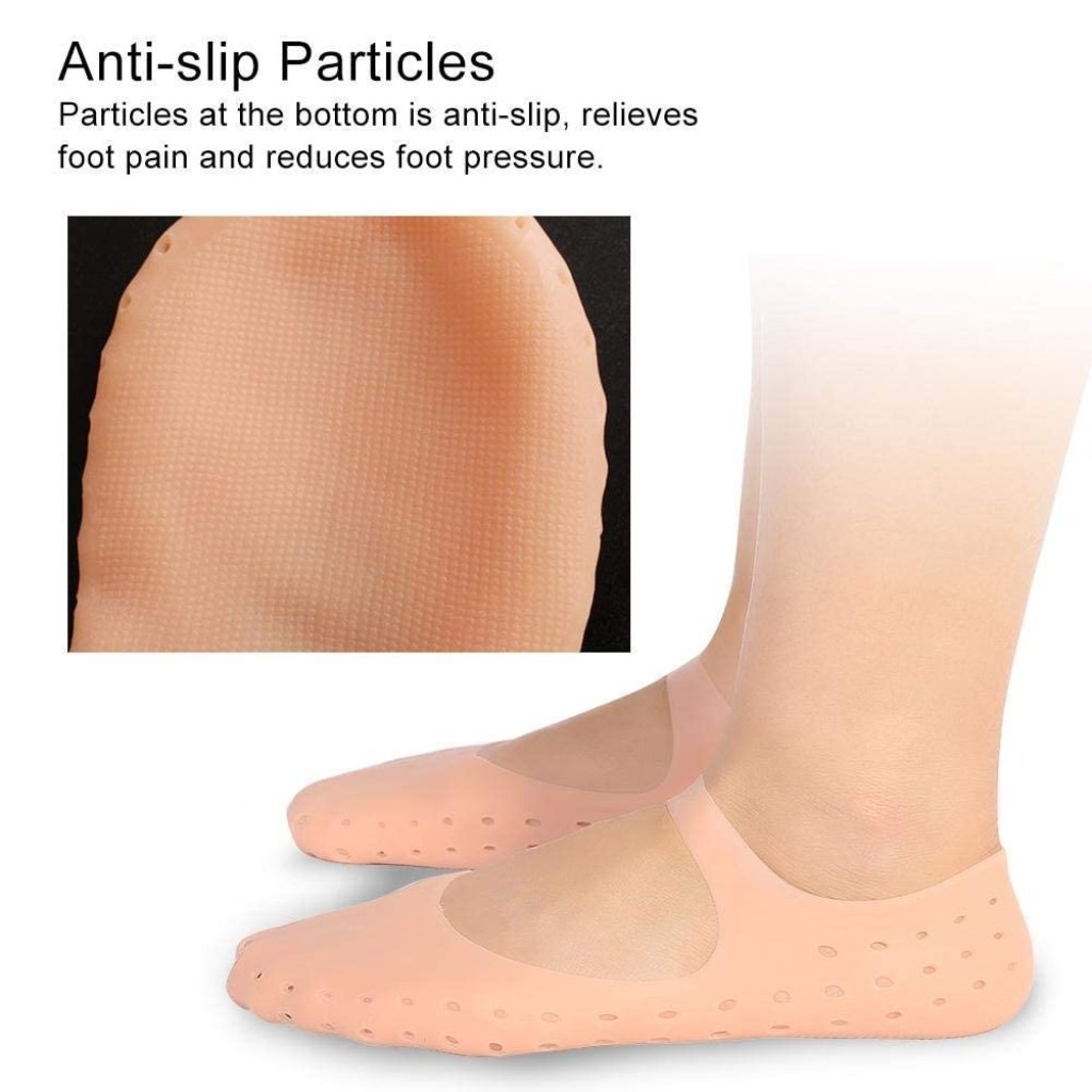 Silicon Socks Anti Crack Full Heel Personal Care