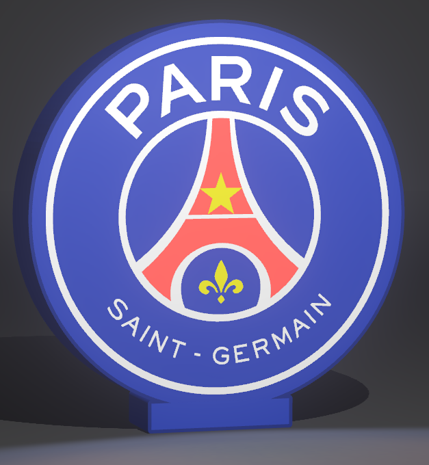 Lightbox éclairage Led PSG en 3D