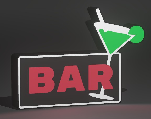 Enseigne  bar