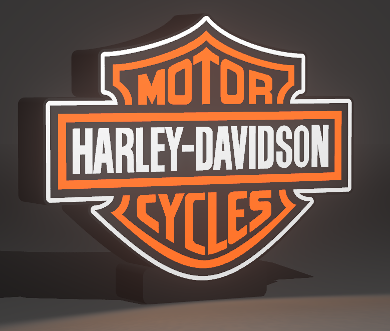 Lightbox éclairage Led Harley-Davidson