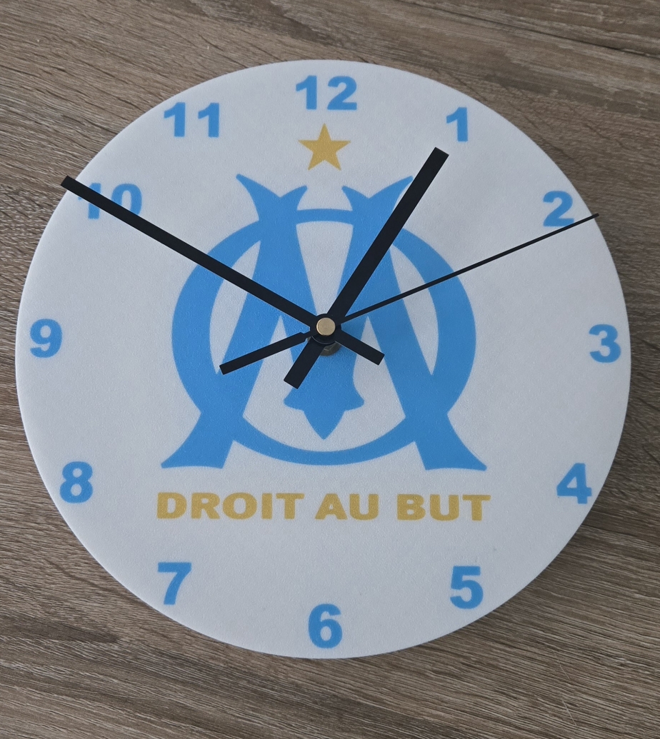 Horloge murale Olympique de Marseille