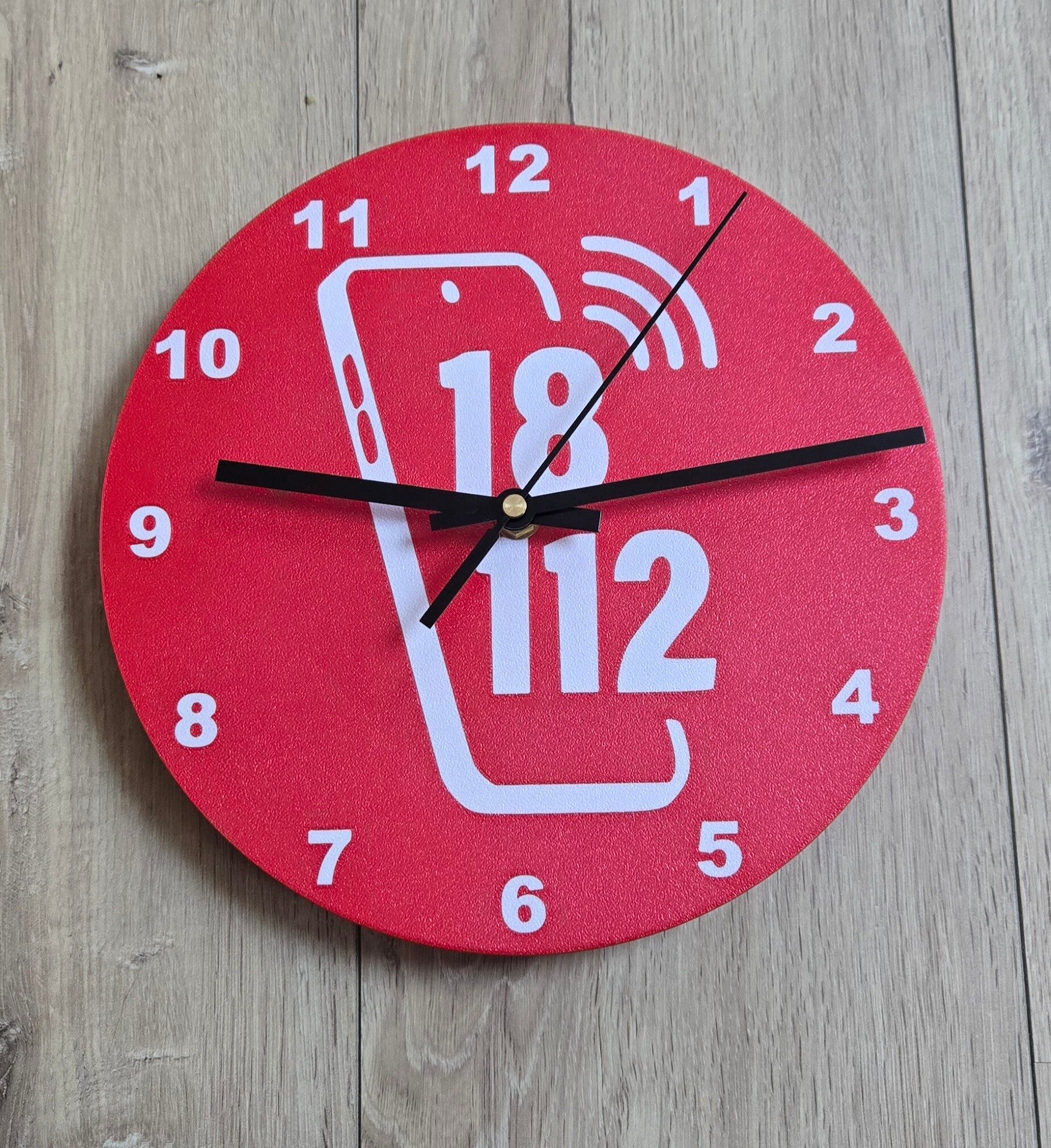 Horloge murale d'urgence