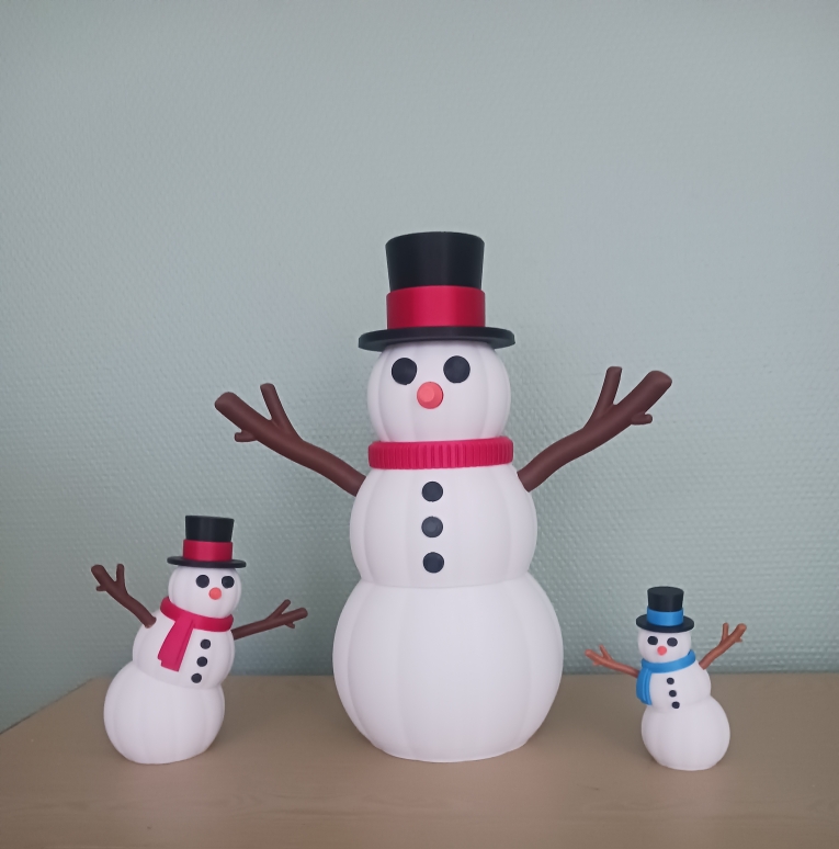 Bonhomme de neige décoratif articulé