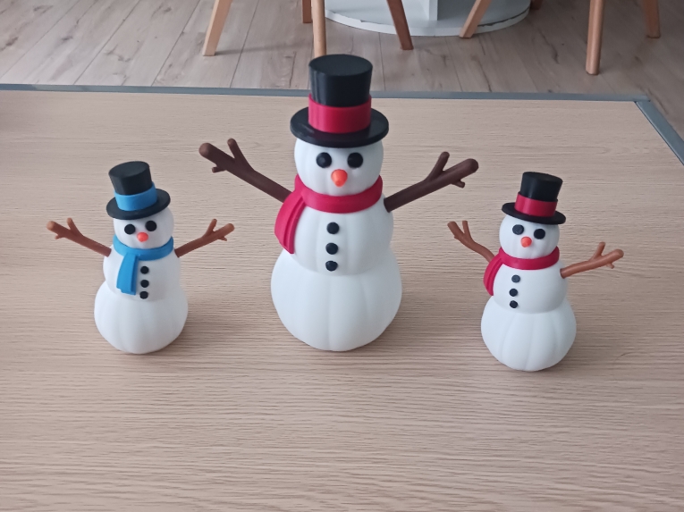 Bonhomme de neige décoratif articulé