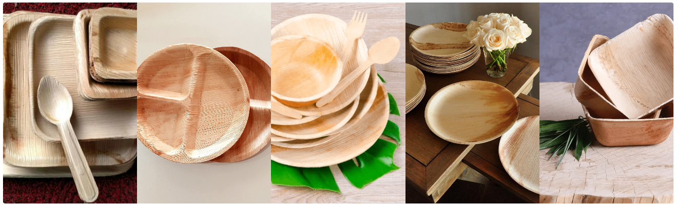 Eco-friendly Palm Leaf Plates and Cutlery