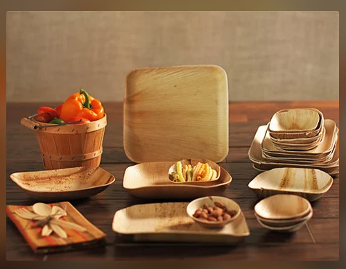 Eco-Friendly Palm Leaf Plates Set