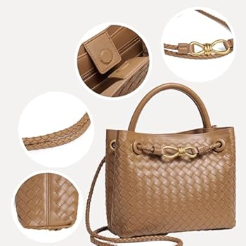 Sac à main en cuir tressé