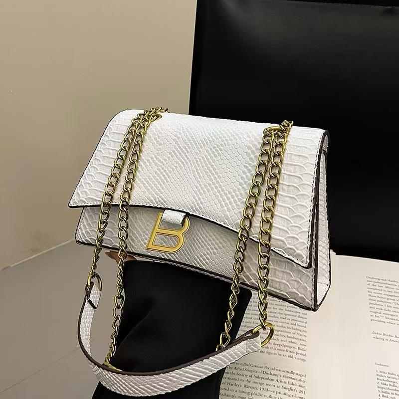 Sac à main en cuir blanc