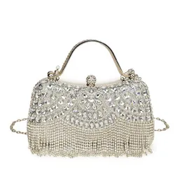 Sac à main en strass doré