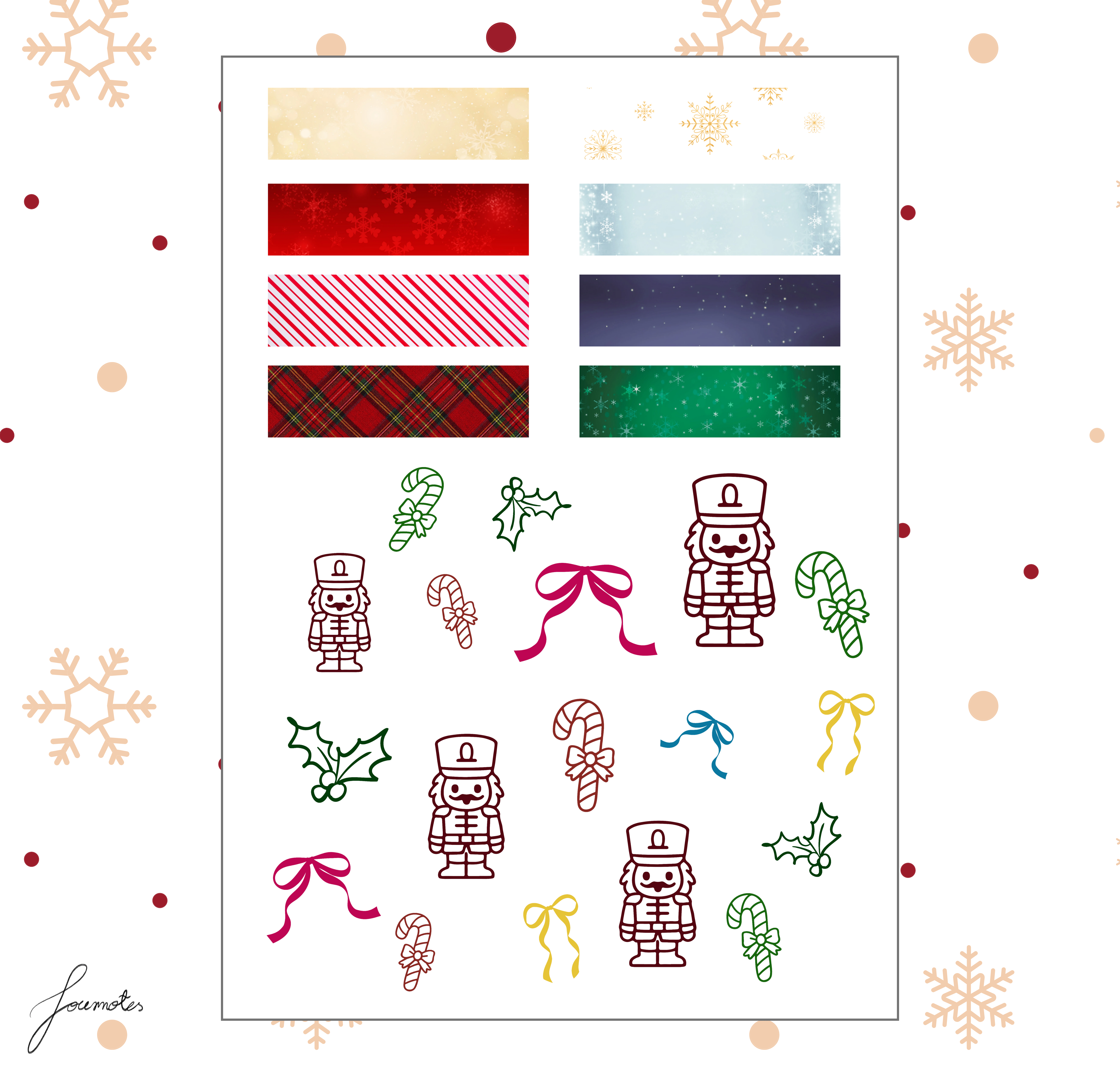 Christmas-themed Digital Stickers