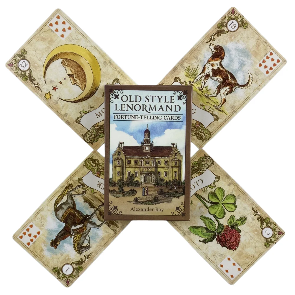 Cartas de adivinación estilo antiguo Lenormand