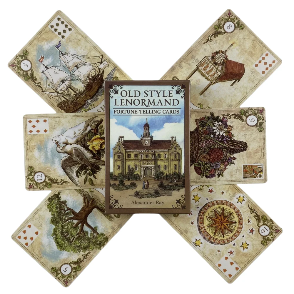 Cartas de adivinación estilo antiguo Lenormand