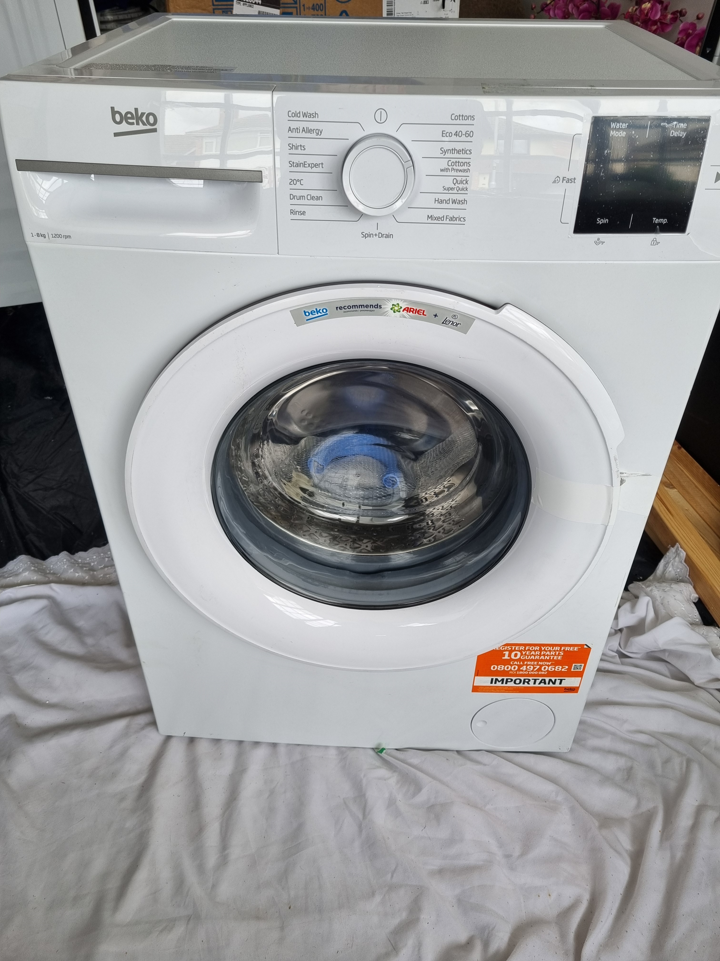 Beko BM1WT3821W 8Kg washing machine white