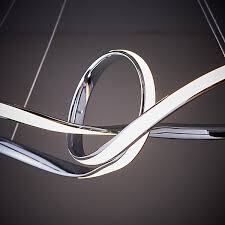 B&Q Colours Endor Chrome Effect LED Pendant Ceiling Light (Dia)600mm - RRP = £87